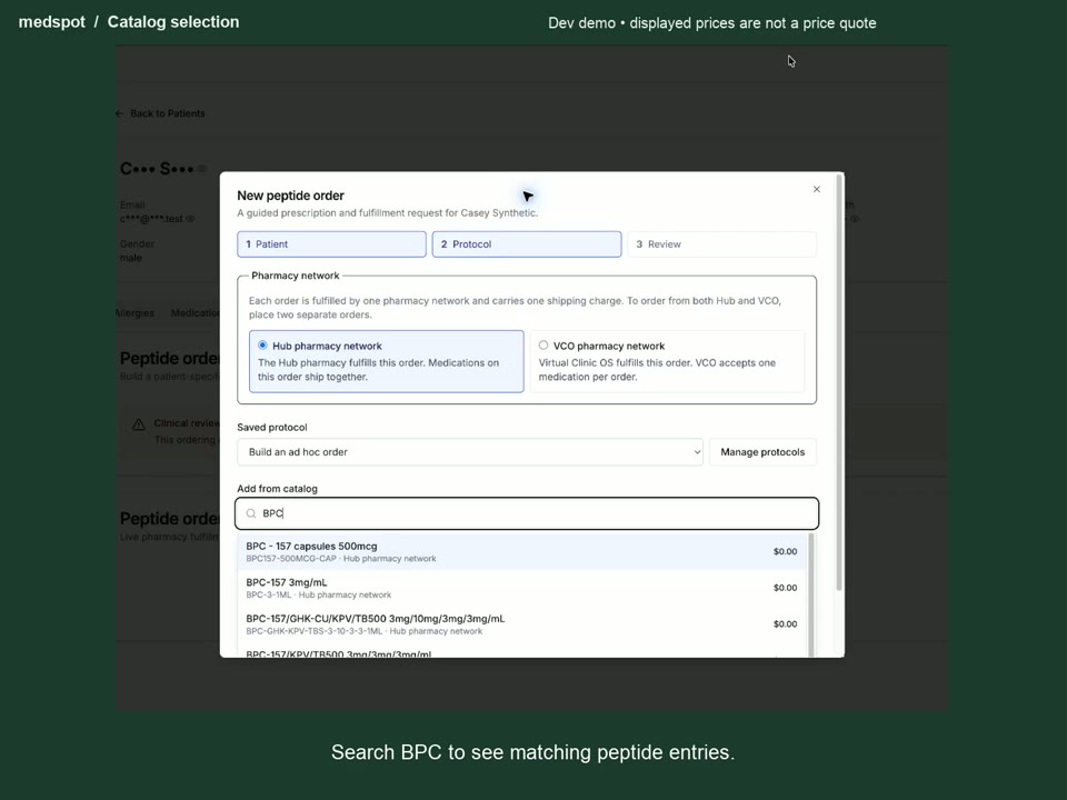 Recorded Prepare a pharmacy order workflow